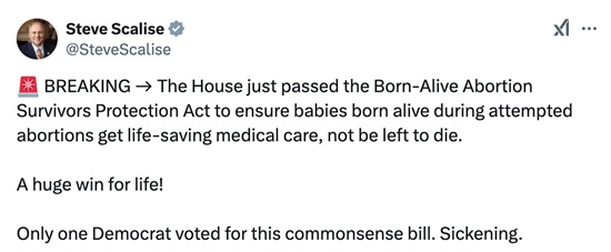 born alive passes house light tweet