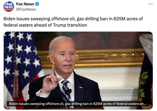 biden offshore oil and gas drilling ban